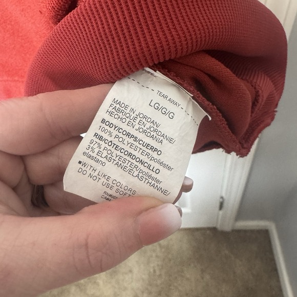 Under Armour Men's Red Mock Neck Pullover Loose Fit Fleece Long Sleeve Size Lg - Picture 4 of 6